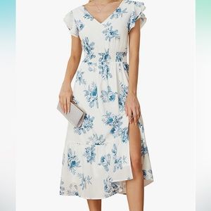 Blue Floral Dress